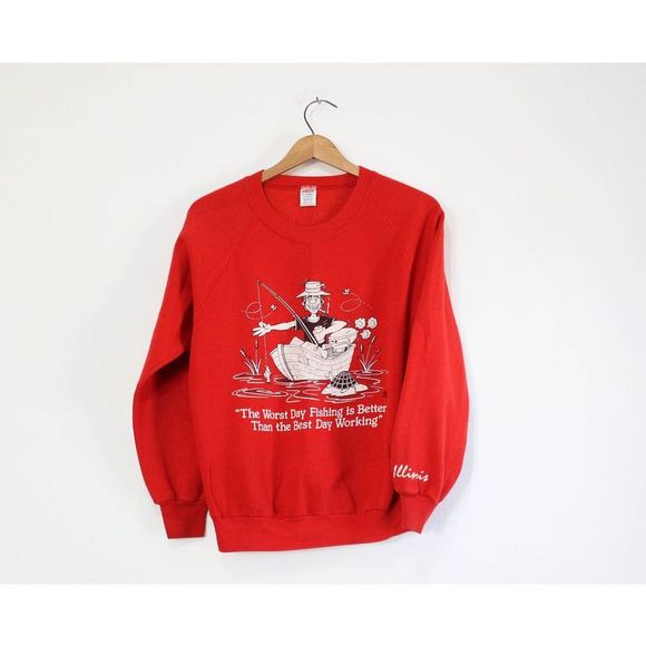 Vintage Other - Vintage Fishing Illinois Sweatshirt